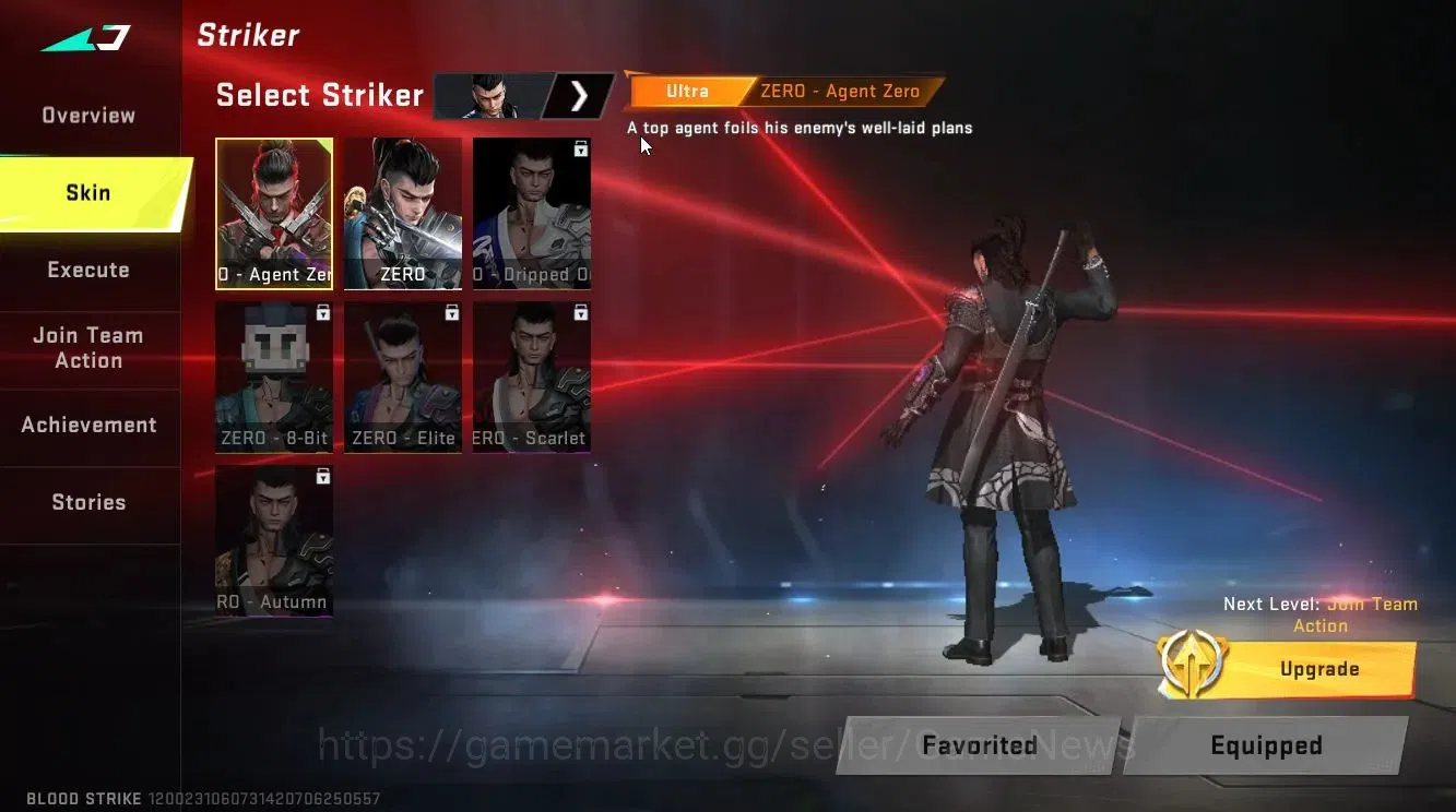 Blood Strike Accounts ASIA|ULTRA Striker[ZERO-Agent Zero,Gold Stash Vouc image 3