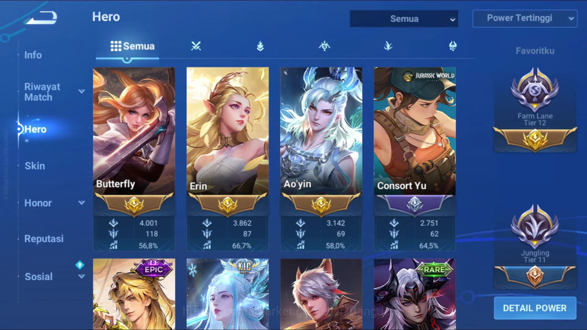 Honor of Kings Accounts [GLOBAL] 112 Heroes & 95 Skins | KIC Luna, Saint D image 2