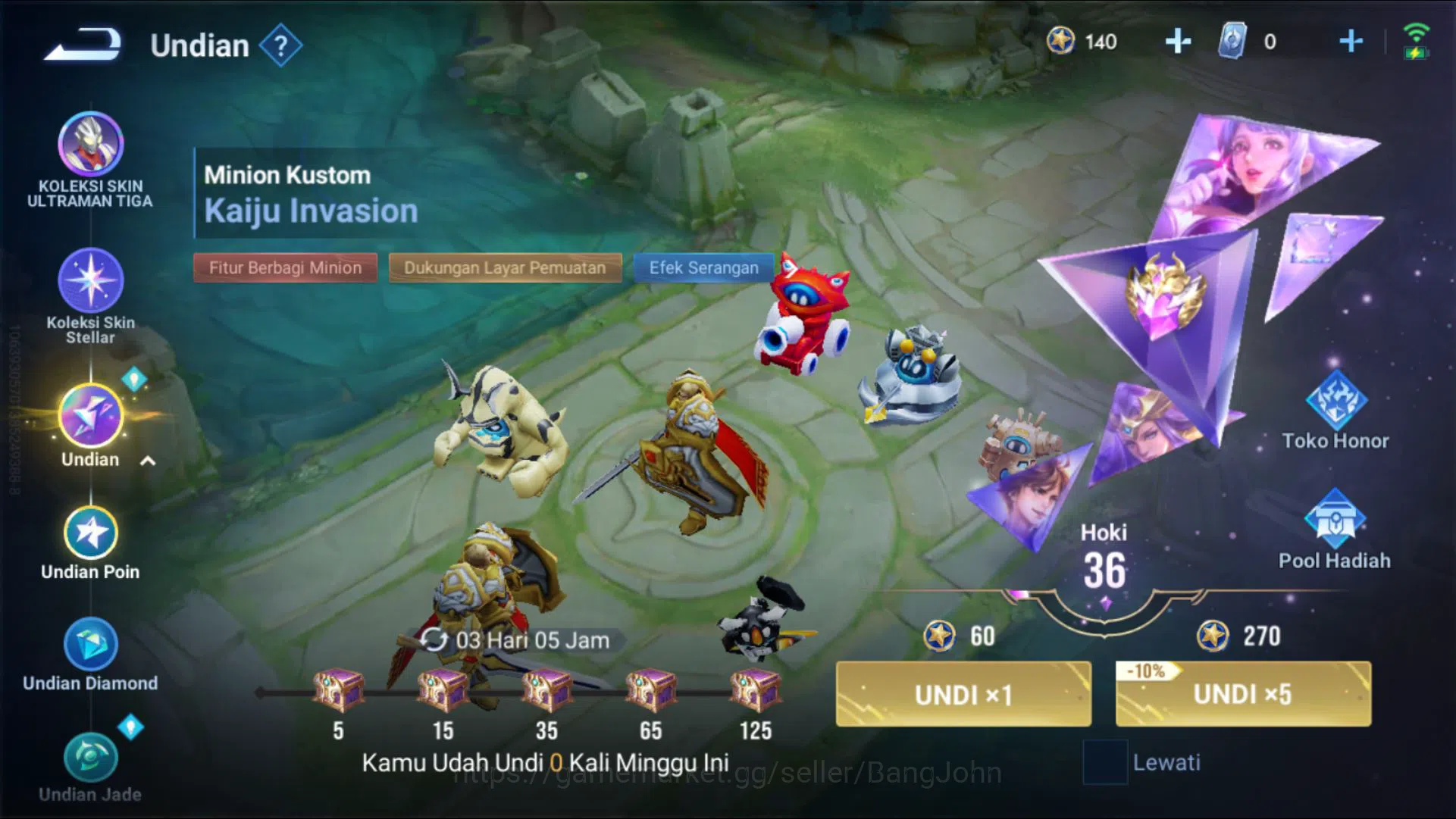 Honor of Kings Accounts [GLOBAL] 112 Heroes & 95 Skins | KIC Luna, Saint D image 8