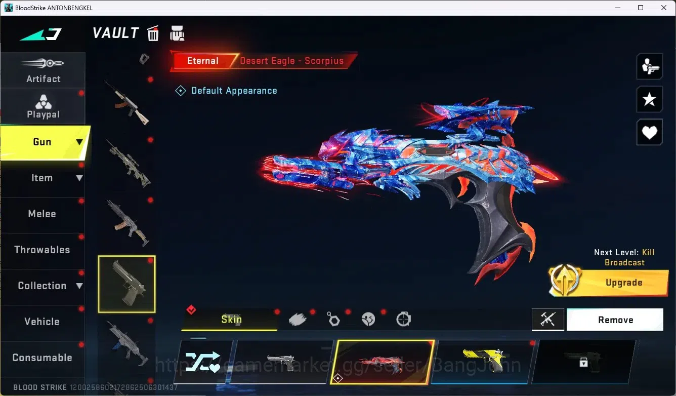 Blood Strike Accounts ASIA |1 Eternal: Desert Eagle-Scorpius|3 Collab Gu image 5