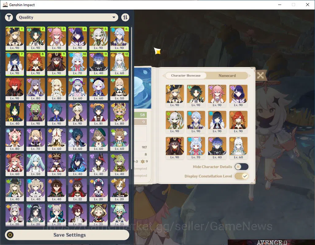 Genshin Impact Accounts Mid Game ASIA|AR 58|12 2