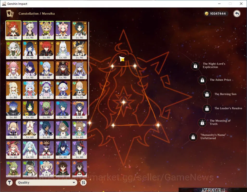 Genshin Impact Accounts Mid Game ASIA|AR 58|12 6