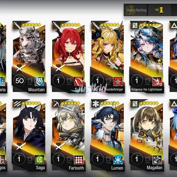 Arknights Accounts Mid-Tier ARKNIGHTS GLOBAL EARLYMID 16*6 , 4 LIMITED ELA,MARCILLE,PEPE,GAVIAL ALTER , LOGOS,LEIZI