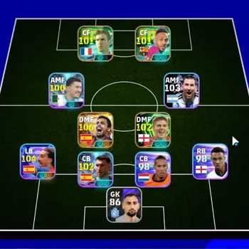eFootball Accounts High-End Android|Power 3076|Big Time Rodri|Epic Eric Cantona,Gerrard,Marco Reus,Aubameyang|Show Time Marc