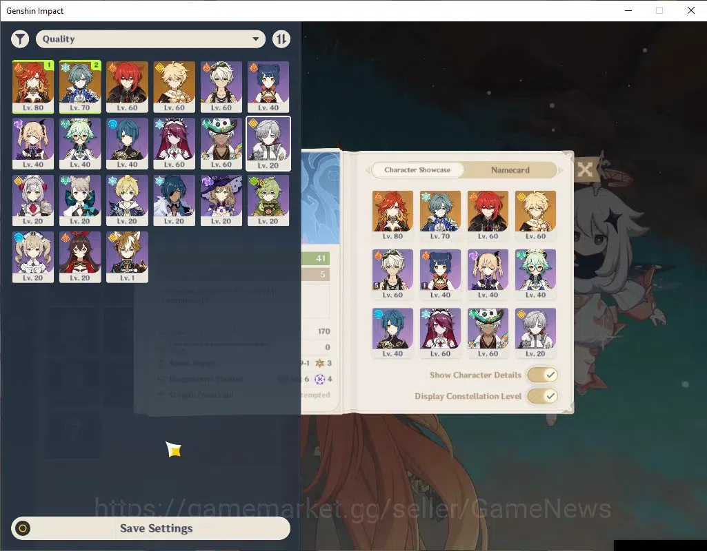 Genshin Impact Accounts ASIA|AR 41|BD Unset|2 Limited +1(*5 Weapon)|Mavuik image 1