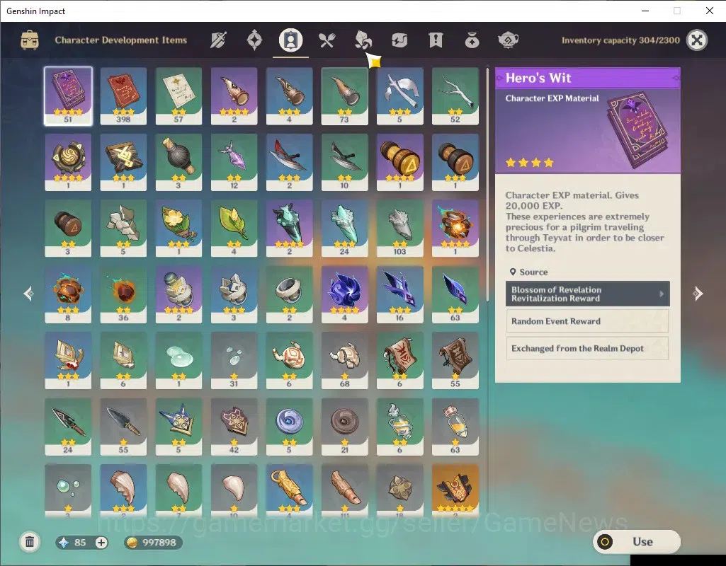 Genshin Impact Accounts ASIA|AR 41|BD Unset|2 Limited +1(*5 Weapon)|Mavuik image 6