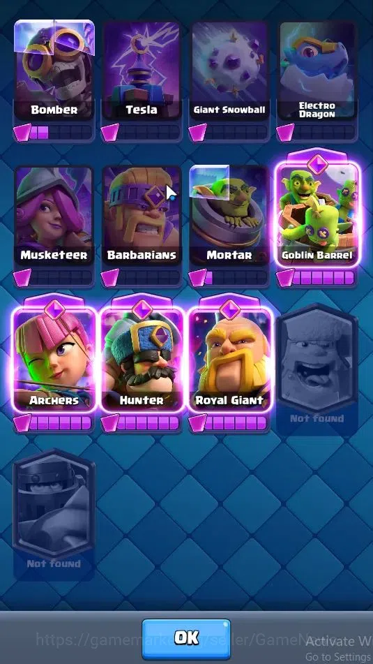 Clash Royale Accounts High-End Lv 852|KTL 12|Trophy 5487|Card 100/121|2 Hero,4 EVO 10 Legendary 31 Epic 30 Rare 29 Common|4 8