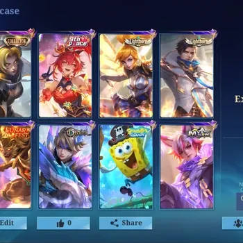 Mobile Legends: Bang Bang Accounts Others Global|112 Hero|Skin 173|Expert|Lightborn Fanny Granger|LUNAR Sun|Blazing Franco