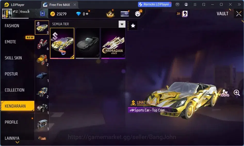 Free Fire Accounts Indonesia | Vault 52| SG Sterling| SG M1014-SCORPI image 10