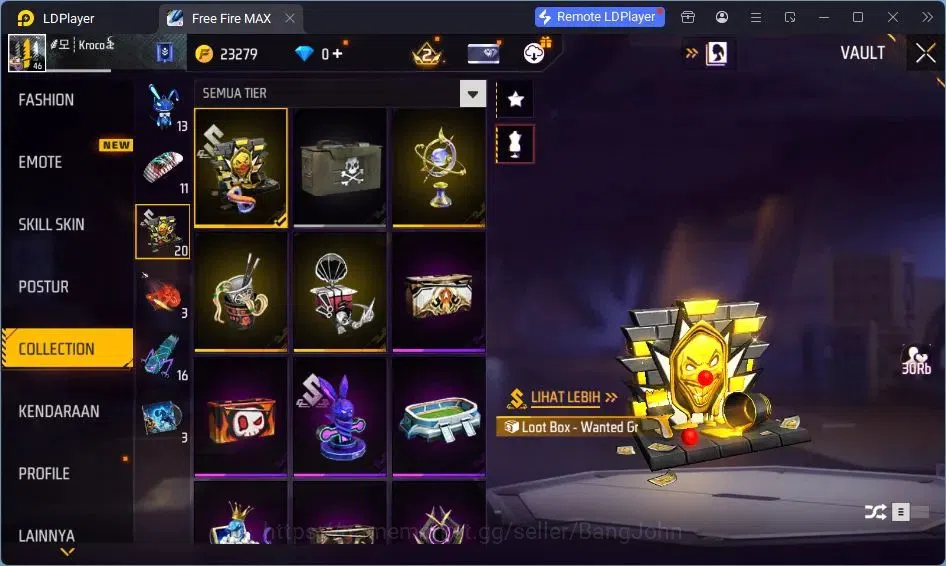 Free Fire Accounts Indonesia | Vault 52| SG Sterling| SG M1014-SCORPI image 13