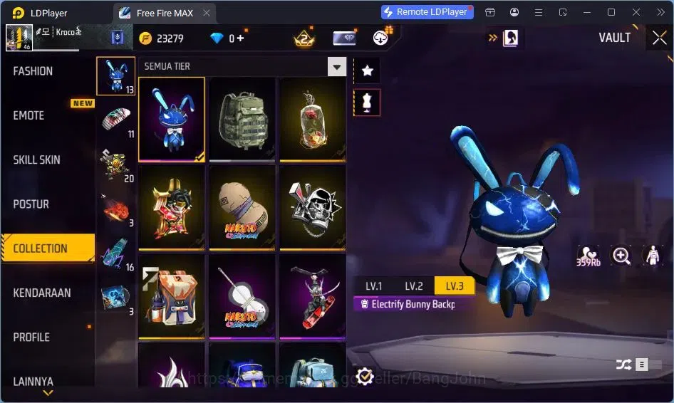 Free Fire Accounts Indonesia | Vault 52| SG Sterling| SG M1014-SCORPI image 15