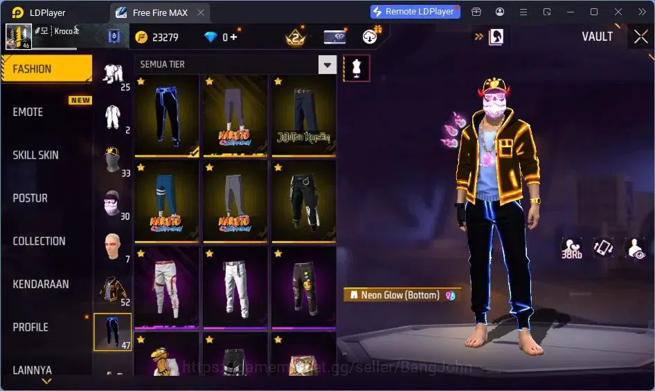 Free Fire Accounts Indonesia | Vault 52| SG Sterling| SG M1014-SCORPI image 18