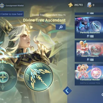 Honor of Kings Accounts Rare Skin Global Hero 109 Skin 125: KIC Luna, 3 Legend(Angela,Butterfly,Ying) Angela LNY24, Seiya