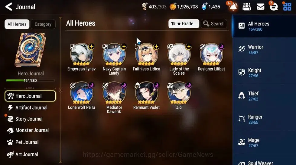 Epic Seven Accounts GLOBAL Unverif|NewEra|9ML(LOT Scales,EIlynav,Zio,L image 4