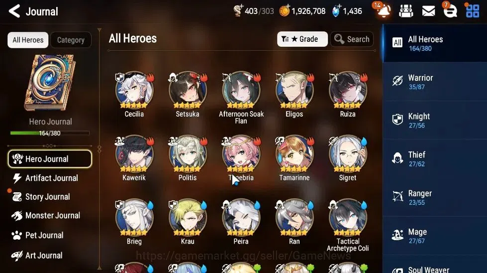 Epic Seven Accounts GLOBAL Unverif|NewEra|9ML(LOT Scales,EIlynav,Zio,L image 5