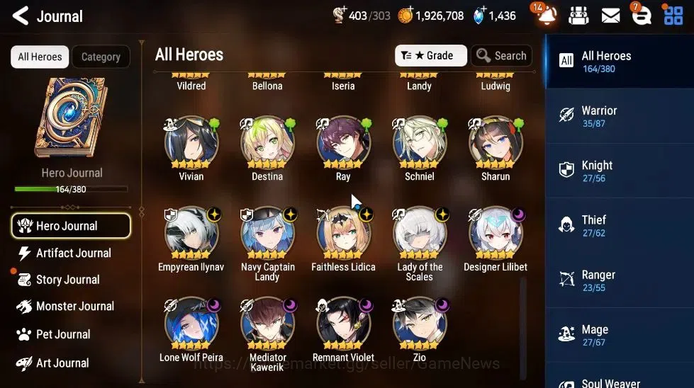 Epic Seven Accounts GLOBAL Unverif|NewEra|9ML(LOT Scales,EIlynav,Zio,L image 8