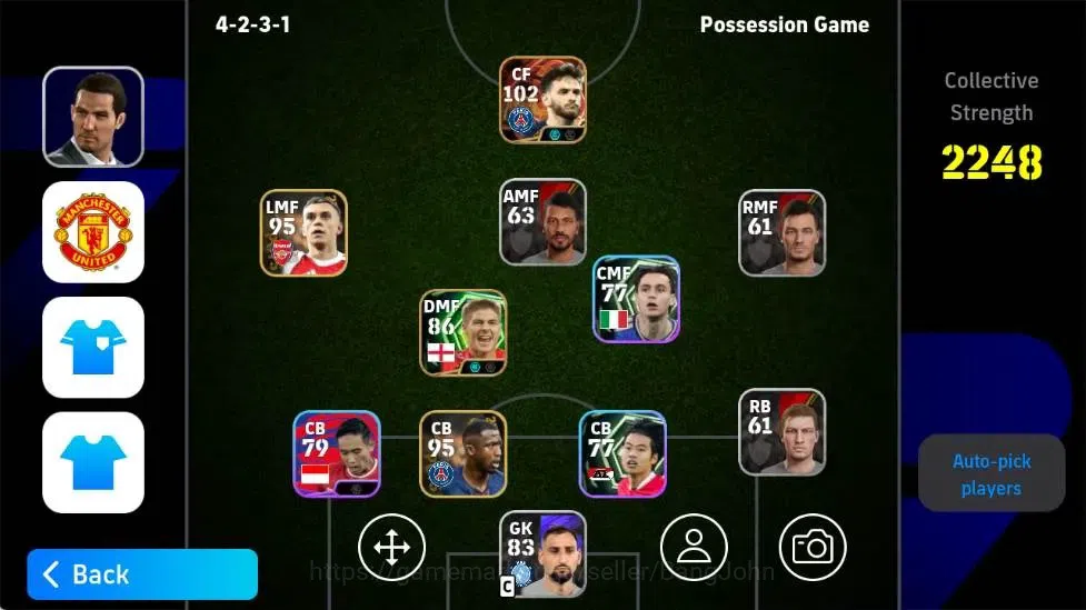 eFootball Accounts Mobile|PW 2248|K.Kvaratskhella BigT,Steven Gerrard image 1