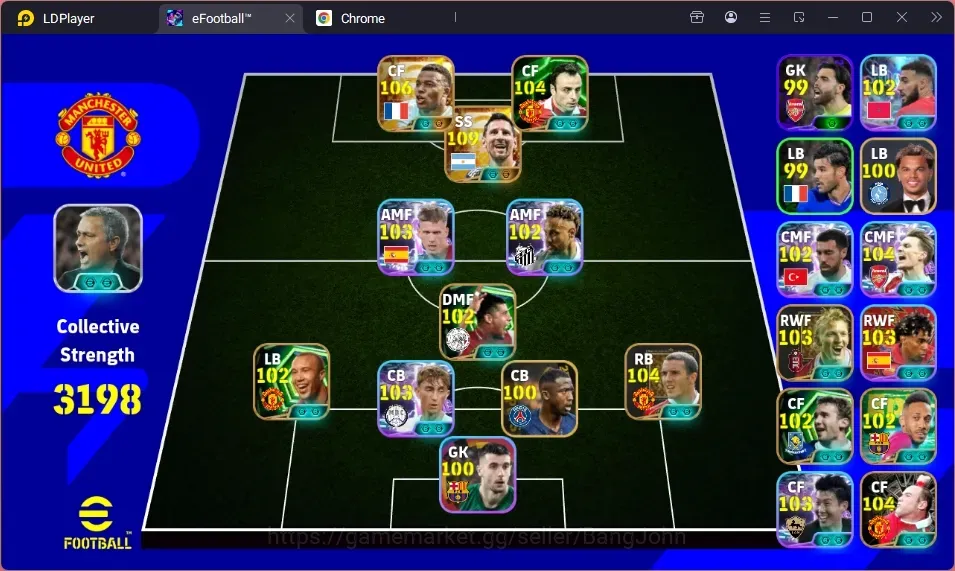 eFootball Accounts High-End Android|PW 3198|BigT Messi'26,BigT Mbappe,Epic Berbatov,Epic Roijkaard,Epic Aubameyang,Epic 1