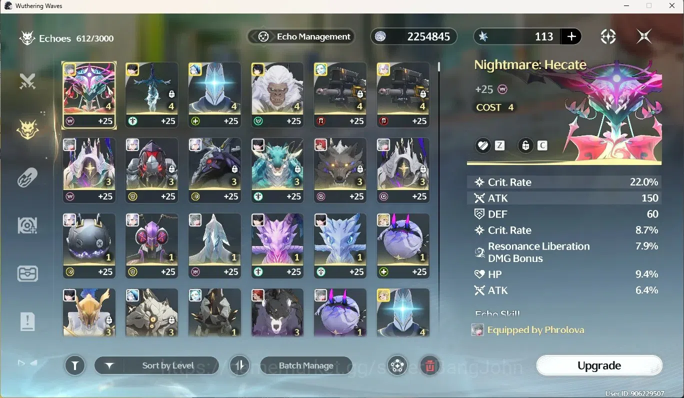 Wuthering Waves Accounts SEA|UL 53|Rank 6|3 Char Limited [(Phrolova,LucyRC3 image 12