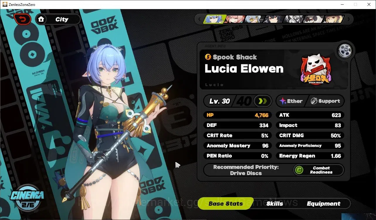 Zenless Zone Zero Accounts Starter ASIA|IK 33|S1 CH1|2 Limited (Lucia, Zhao)+3 STD[Lycaon,Grace,Soldier11]|2 S Bgbo|MC 7