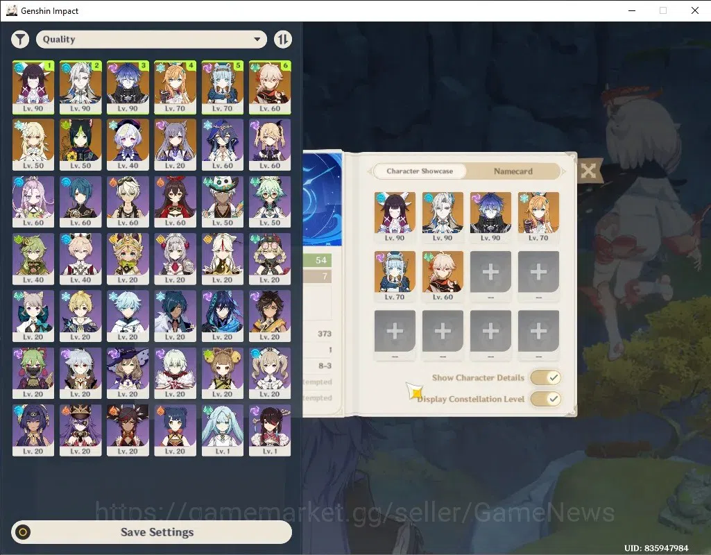 Genshin Impact Accounts Others ASIA|Free HSR|AR 54|Rate On|Prem Team Flins|6 Limit+5 1