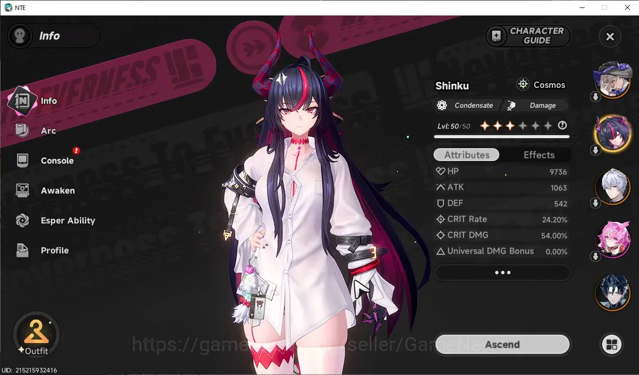 Neverness to Everness Accounts GLOBAL SEA|HL 43|TL 28|8 S-Class 3 Limited 3