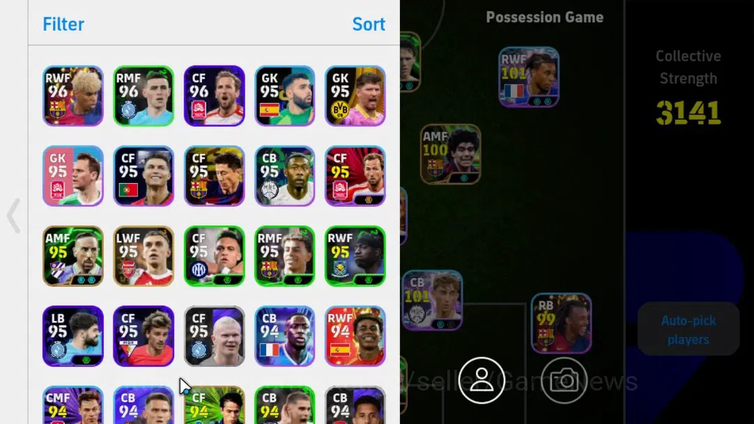 eFootball Accounts Android|Epic Marco Van Basten,Javier Zanetti,Micha image 2