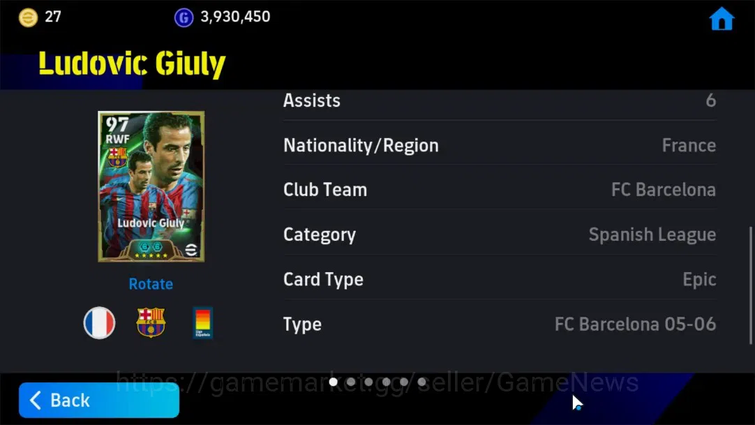 eFootball Accounts Android|Epic Marco Van Basten,Javier Zanetti,Micha image 20