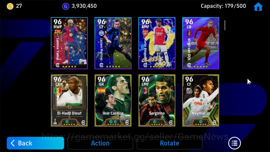 eFootball Accounts Android|Epic Marco Van Basten,Javier Zanetti,Micha image 6