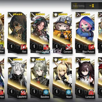 Arknights Accounts Starter ARKNIGHTS GLOBAL STARTER 5*6 , LIMITED WANG , RAY,MOUNTAIN,SARIA,MAGALLAN
