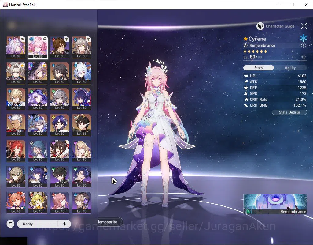 Honkai Star Rail Accounts End Game ASIA|TL 70|12 Limited |[Black Swan,The Herta]+Sign,Castorice,Cyrene,Firefly,Etc|MC 3