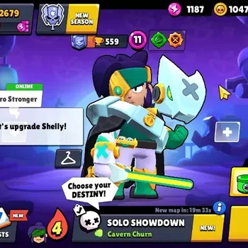 Brawl Stars Accounts 2679 Trophy|35 Brawlers 4 Max|14 Skin|1 Legend[Cyber Shelly],4 Mythic,7 Epic,Etc|10K Coins|CN ON|Take