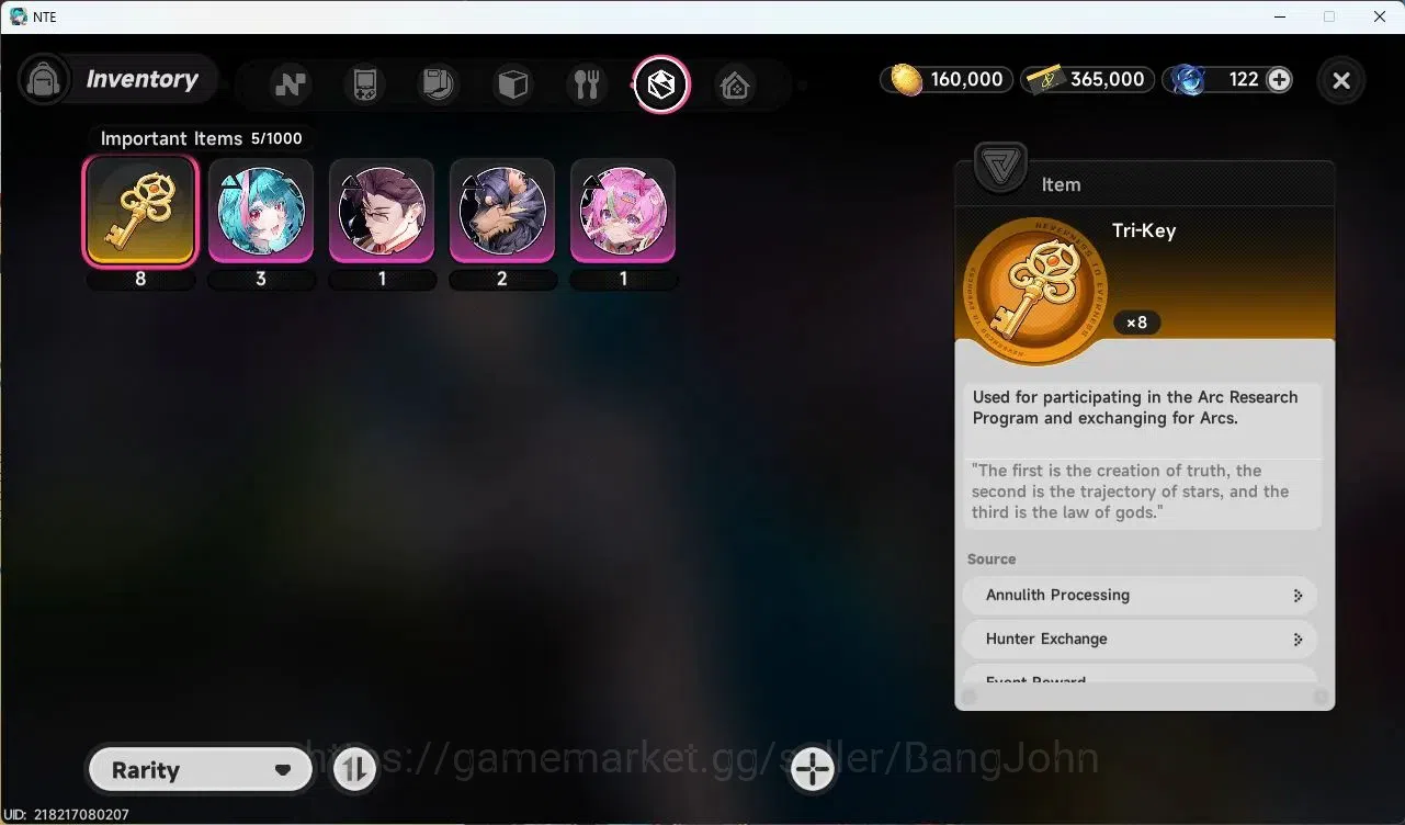 Neverness to Everness Accounts NA | Starter Lv 3 | 1 S-Class (Nanally)+ 5 A-Class image 11