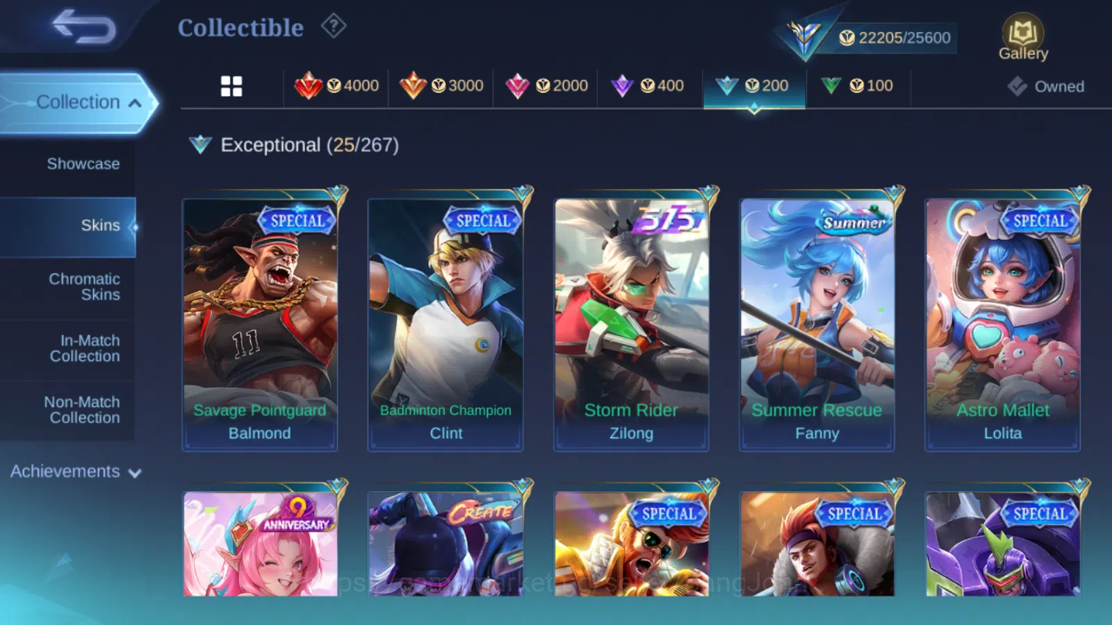 Mobile Legends: Bang Bang Accounts Others Hero 91 | skin 118 | luckybox fanny | epic moskov | spongebob cyclops saber saber 10