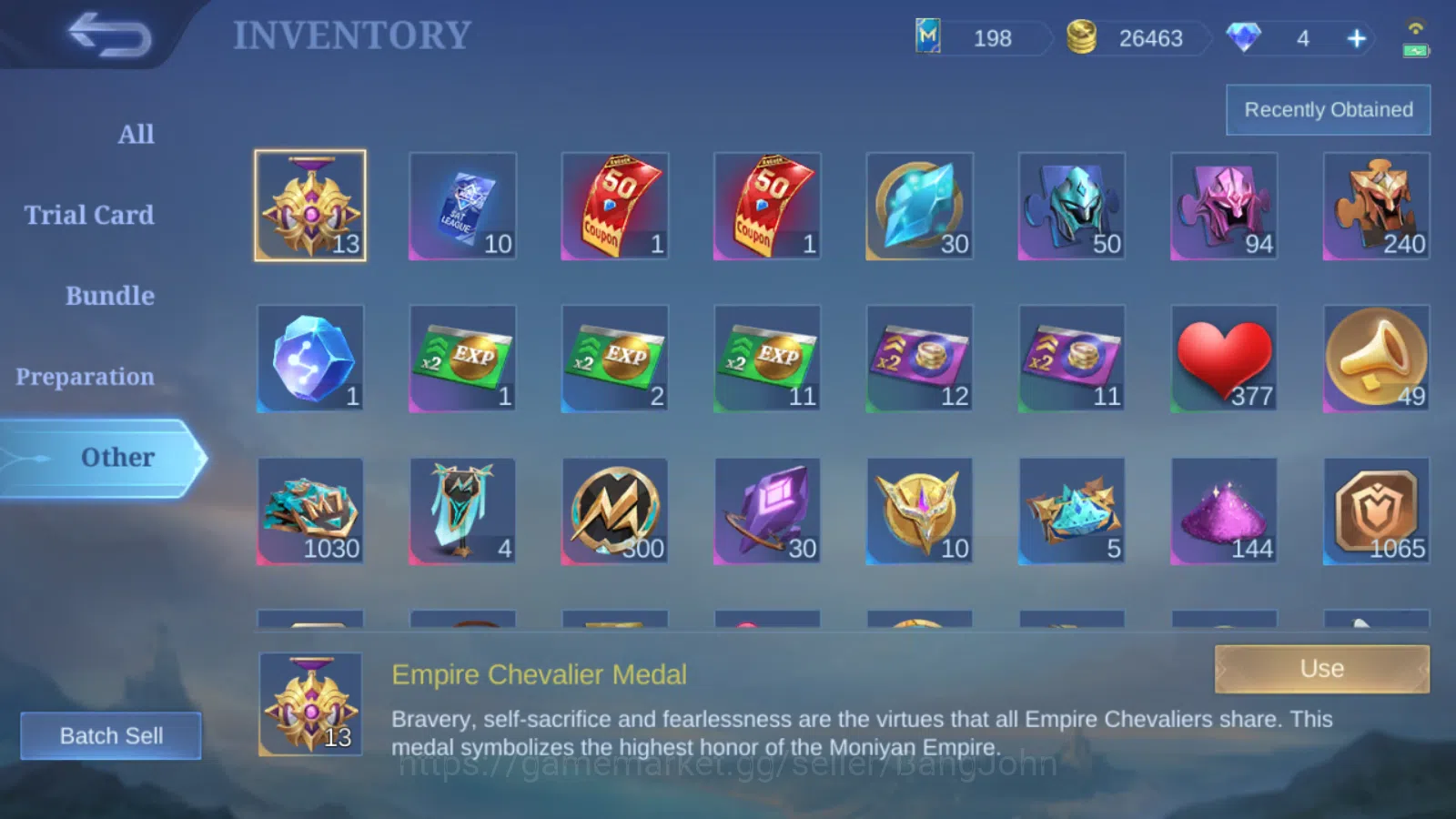 Mobile Legends: Bang Bang Accounts Others Hero 91 | skin 118 | luckybox fanny | epic moskov | spongebob cyclops saber saber 11