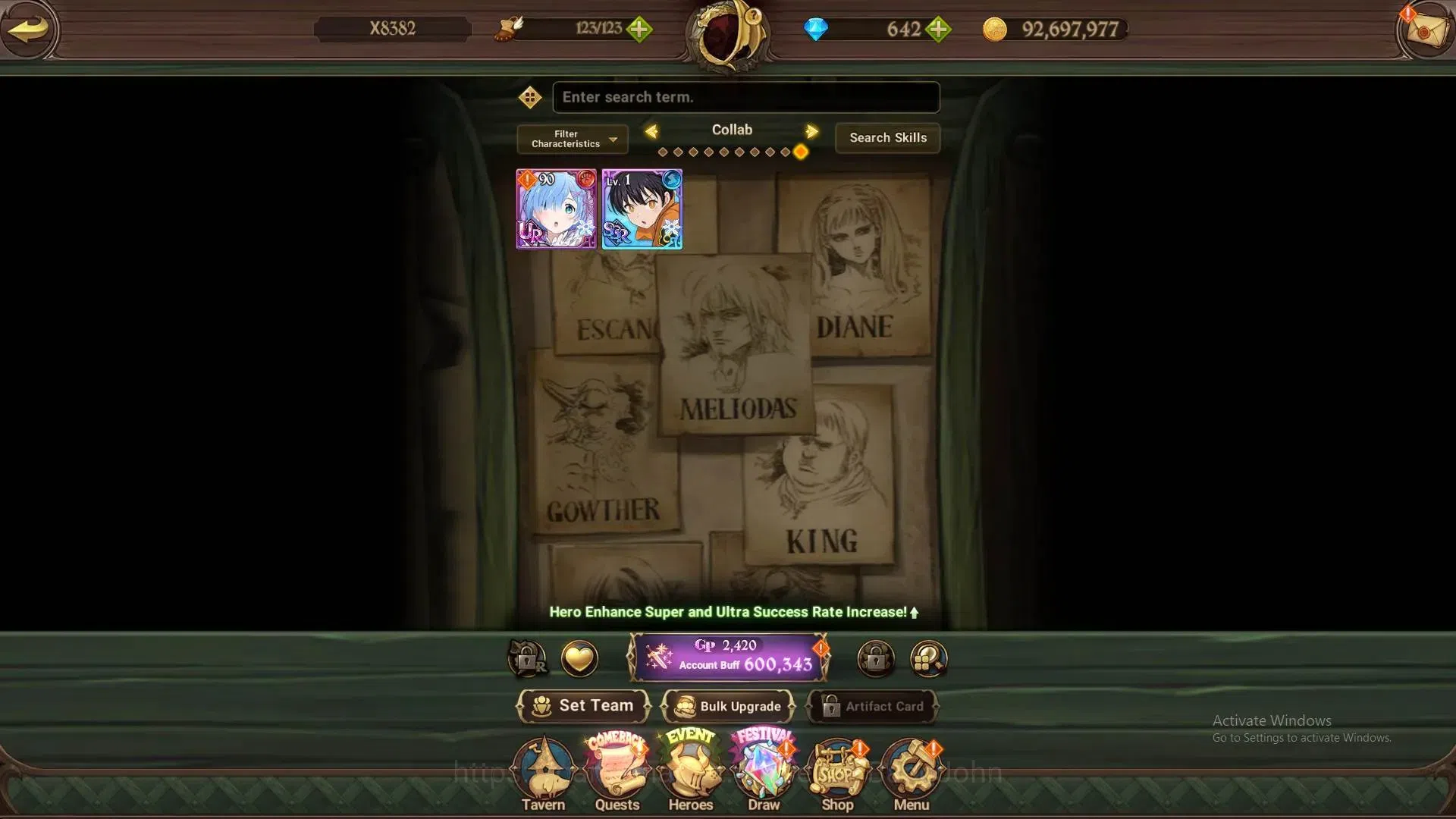 The Seven Deadly Sins: Grand Cross Accounts Global | 600,343 CC | DM 642 | UR KOP Tristan 1/6, image 4