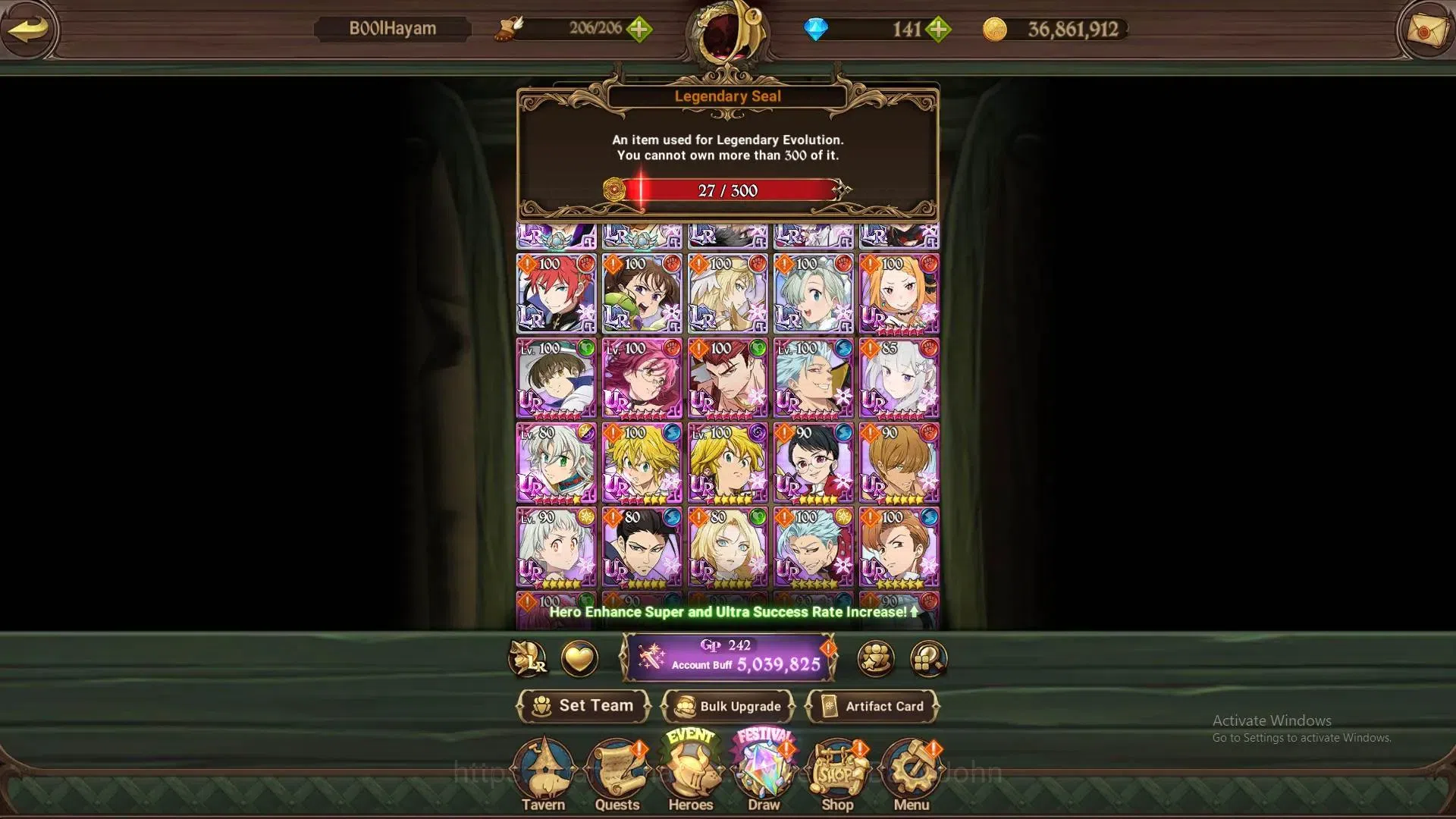 The Seven Deadly Sins: Grand Cross Accounts ASIA|5.03M CC|LR Mesis 6/6| UR WKG 1/6, KOP Trista image 5