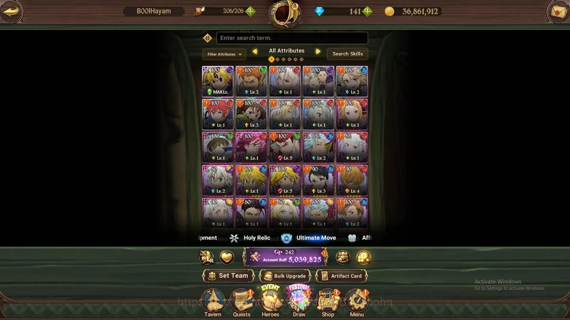 The Seven Deadly Sins: Grand Cross Accounts ASIA|5.03M CC|LR Mesis 6/6| UR WKG 1/6, KOP Trista image 9