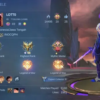 Mobile Legends: Bang Bang Accounts Collector Global|Skin 171|Expert|Collector Natalia,PACE Fanny,DragonT