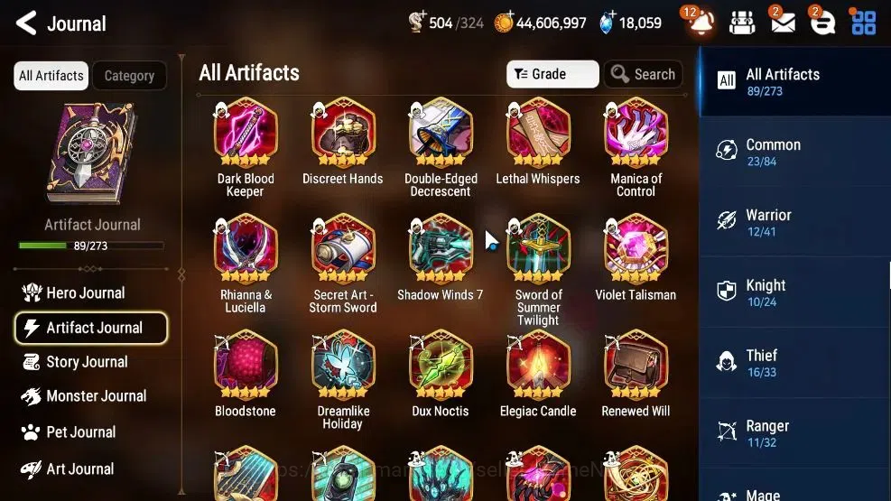 Epic Seven Accounts GLOBAL Unverif|16 ML(NOTOS,NM Luna,ArbiterVildred, image 11