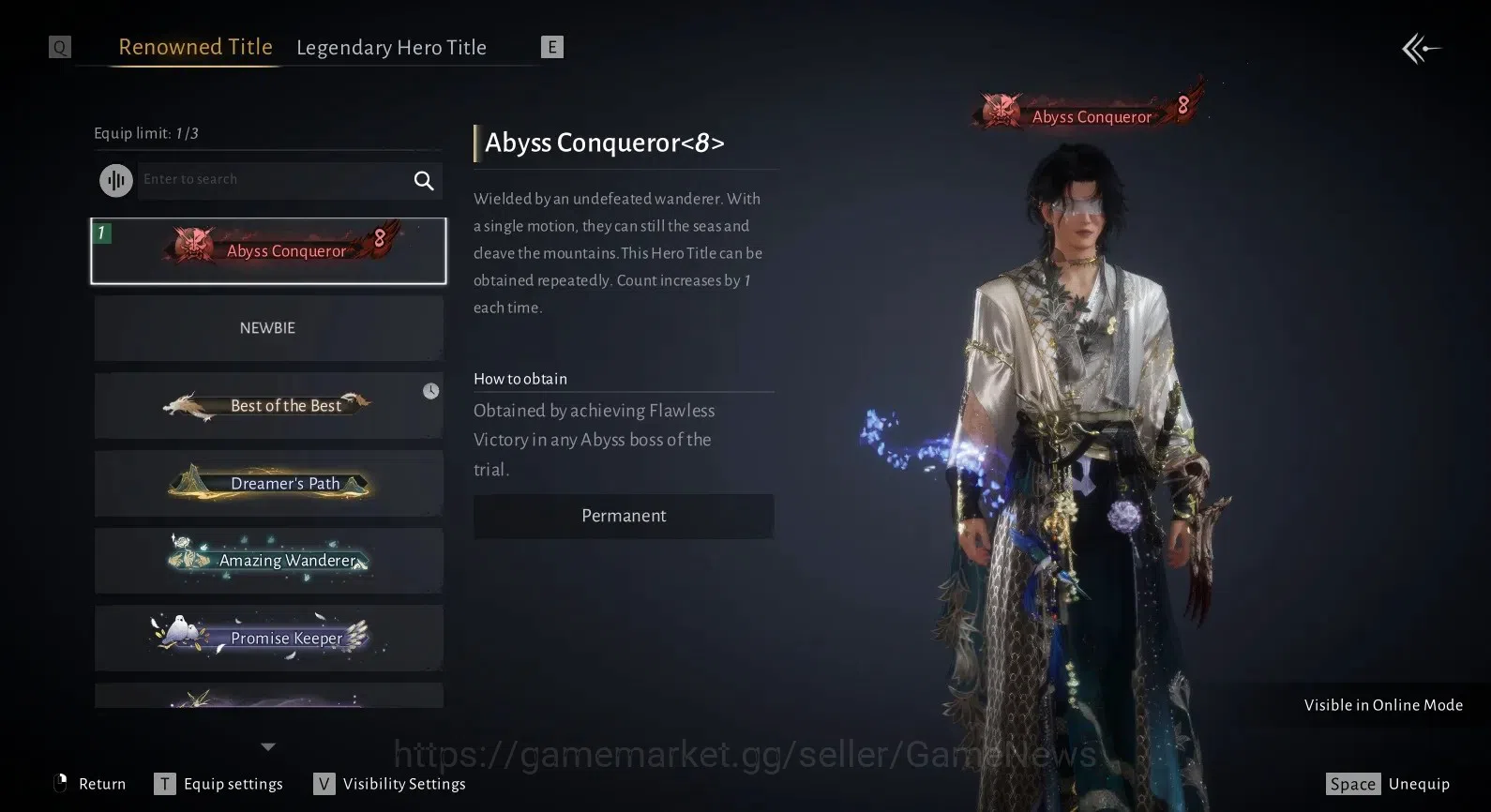 Where Winds Meet Accounts GLOBAL|Lv 95|2 HC |GS 30K|Abyss Conqueror|Return o image 6