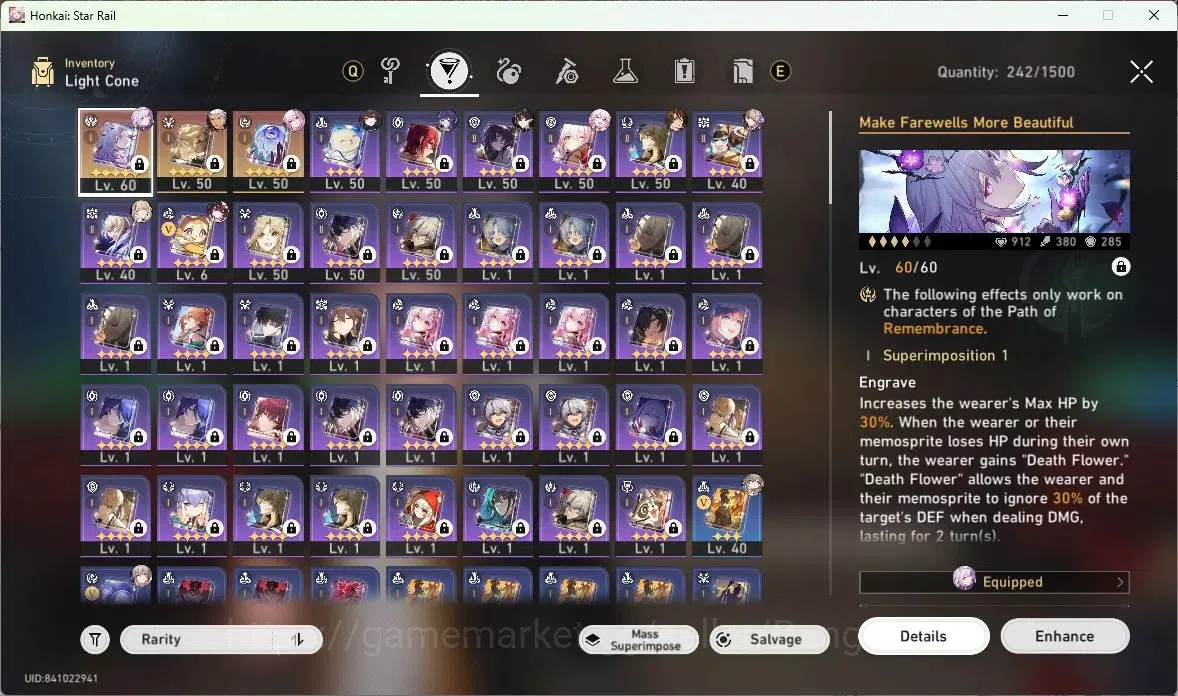 Honkai Star Rail Accounts ASIA|TL 42|6 Limited Char[Castorice+Sign],Evernigh image 11
