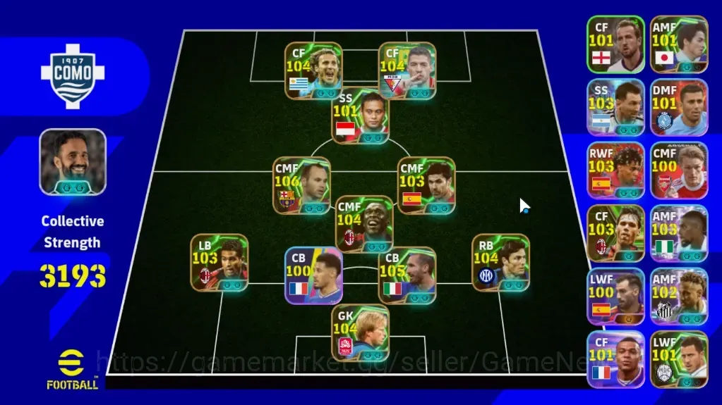eFootball Accounts Legends & Iconic Players Android|15 Epic Andres Iniesta,Giorgio Chielini,Clarence Sedorf,Luis 1