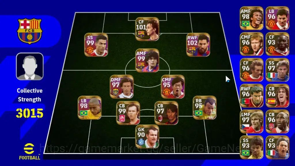 eFootball Accounts Legends & Iconic Players Android|33Legend Lionel Messi,Johan Cruyff,Cristiano Ronaldo,Diego 1