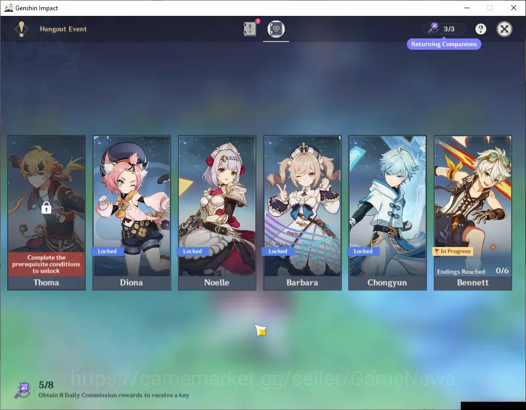 Genshin Impact Accounts ASIA|AR 40|Rate On|1 Limited + 3 (*5 Standard)|Col image 14