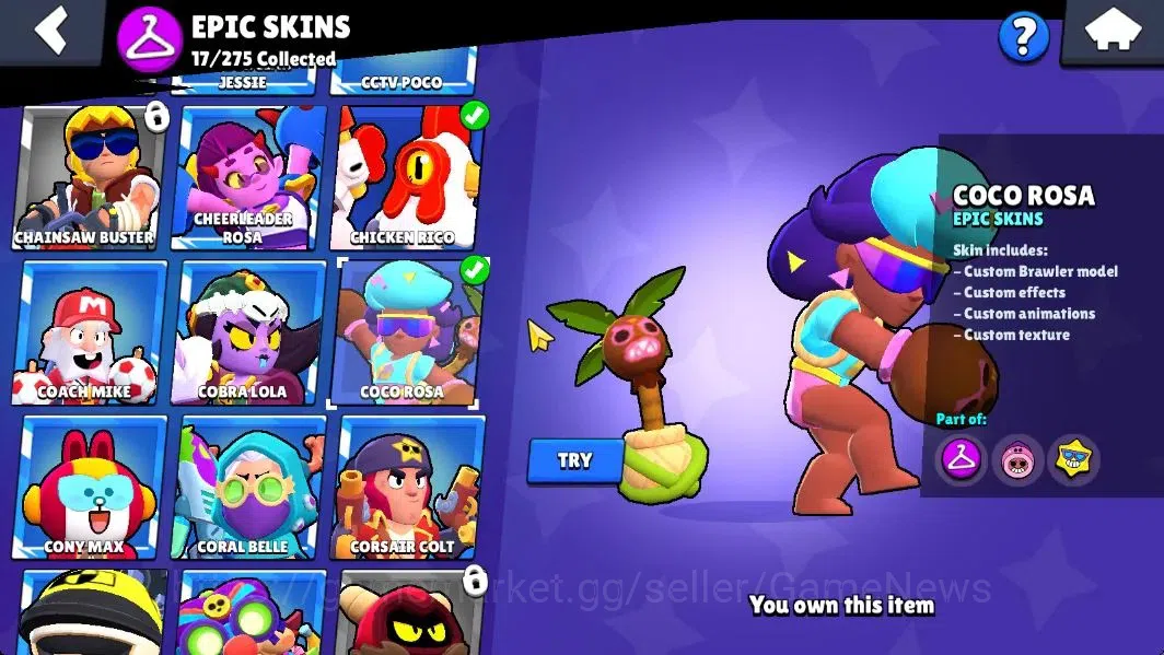 Brawl Stars Accounts 5757 Trophy|47 Brawlers 6 Max Lvl+2 Full Buffie [N image 13
