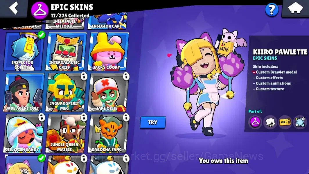 Brawl Stars Accounts 5757 Trophy|47 Brawlers 6 Max Lvl+2 Full Buffie [N image 17