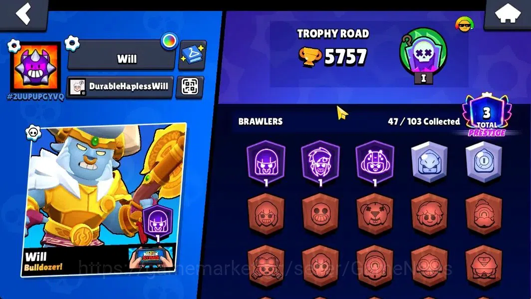 Brawl Stars Accounts 5757 Trophy|47 Brawlers 6 Max Lvl+2 Full Buffie [N image 4