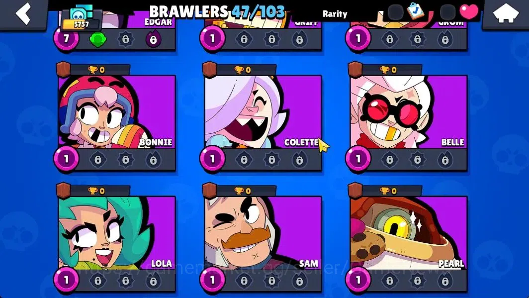 Brawl Stars Accounts 5757 Trophy|47 Brawlers 6 Max Lvl+2 Full Buffie [N image 7
