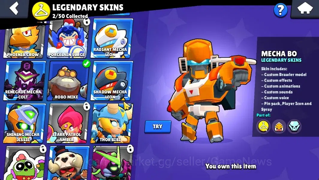 Brawl Stars Accounts 5757 Trophy|47 Brawlers 6 Max Lvl+2 Full Buffie [N image 9